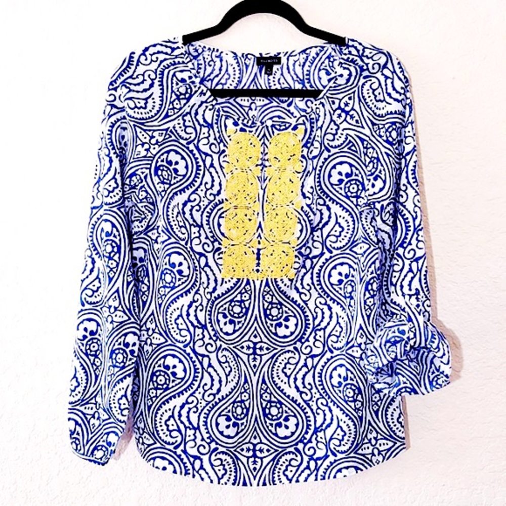 Talbots Beaded Tunic Top